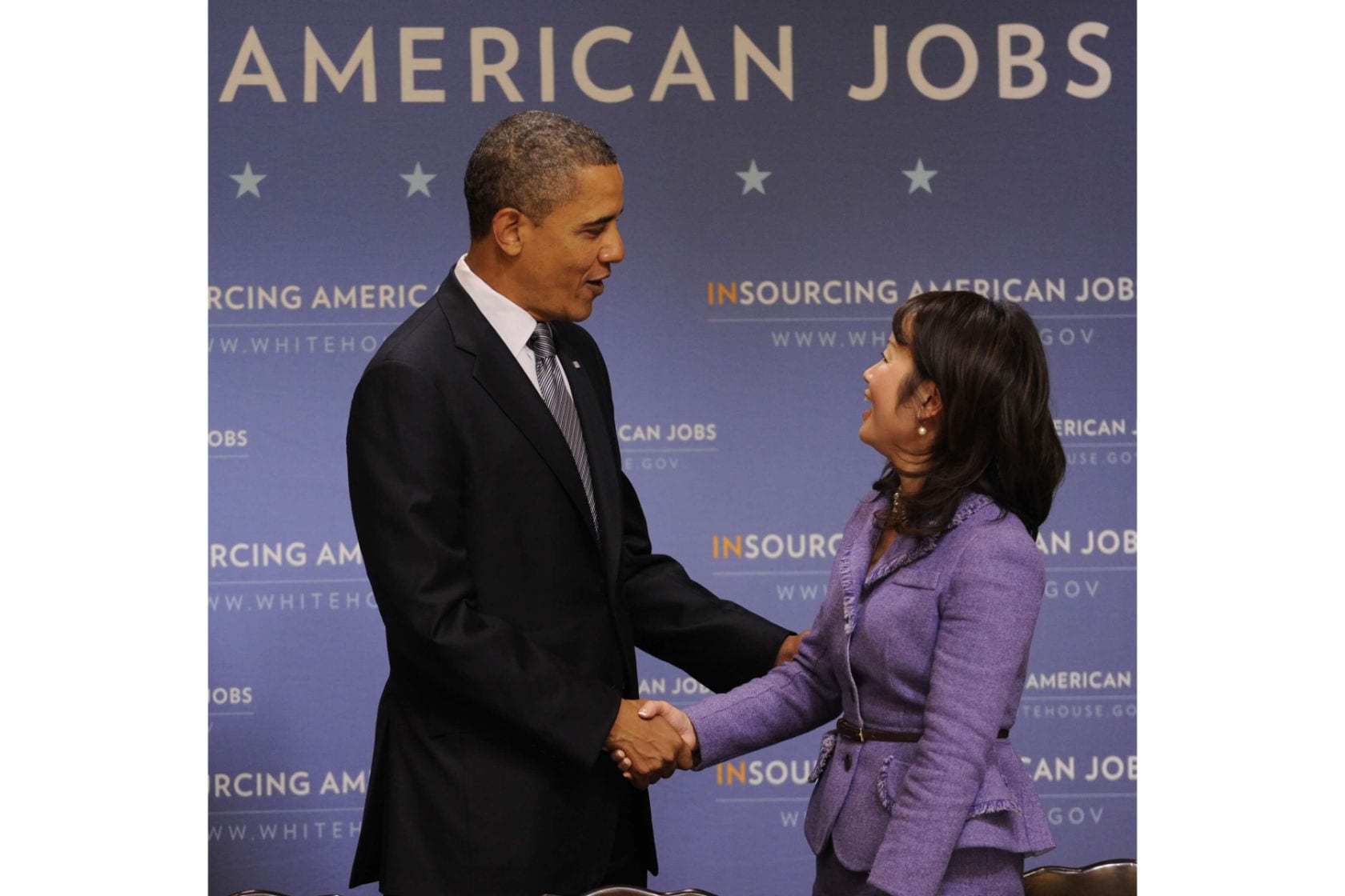 President Obama and Mei and the Insourcing American Job Forum (2012).